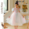 littletime女童甜美公主裙2024春夏新款短袖网纱裙儿童洋气连衣裙 商品缩略图0