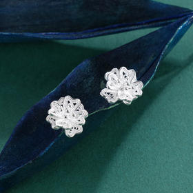 子佩集S990银【风畔】耳钉【MXED007】花丝小耳钉2401