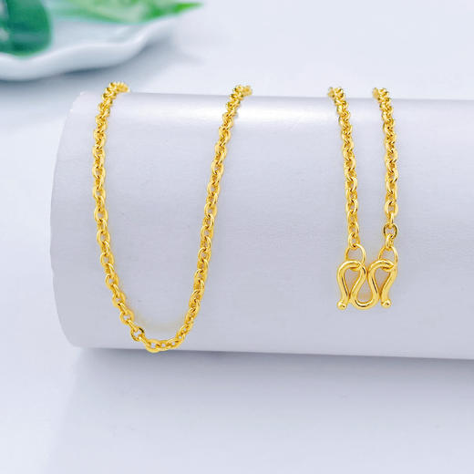 【限时克减150元】足金999.9 O字链项链(XL00008-09)预售产品下单后不退款不退货不换货不补差价 商品图1