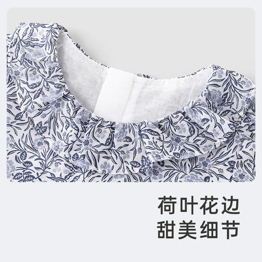 【高定系列】英氏甜美碎花裙春夏小女童塔纳棉印花连衣裙新款 商品图3