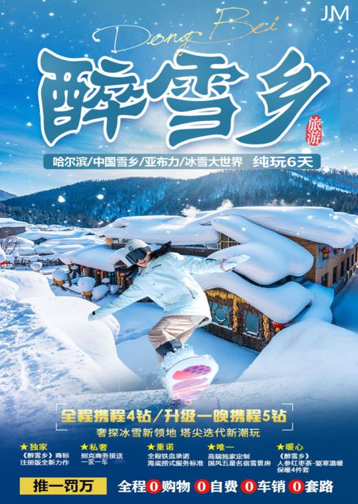 醉雪乡私家定制（哈尔滨、雪乡、亚布力纯玩6天） 商品图0