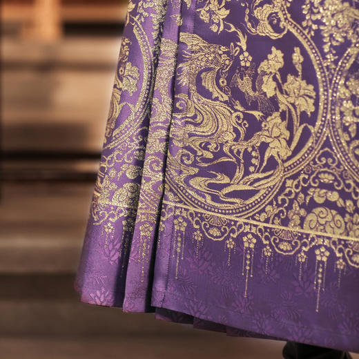 【林栖设计小店】【豆蔻年华】改良马面裙复古绣花2024春夏新品一片式999半身裙女1942177 商品图5