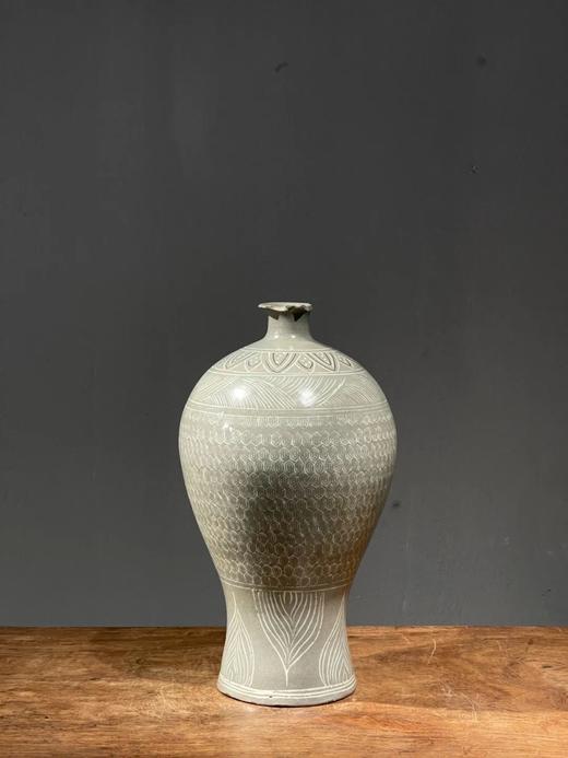 象嵌青瓷龟甲纹梅瓶，顺丰包邮 商品图0