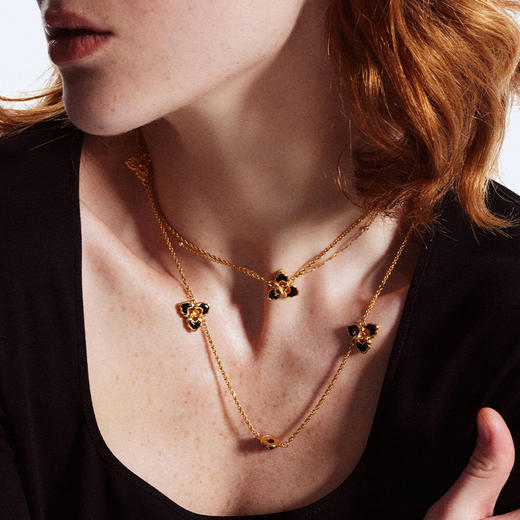 ATELIERSÓ x deepmoss 23AW 合作系列-三花双层项链 商品图7