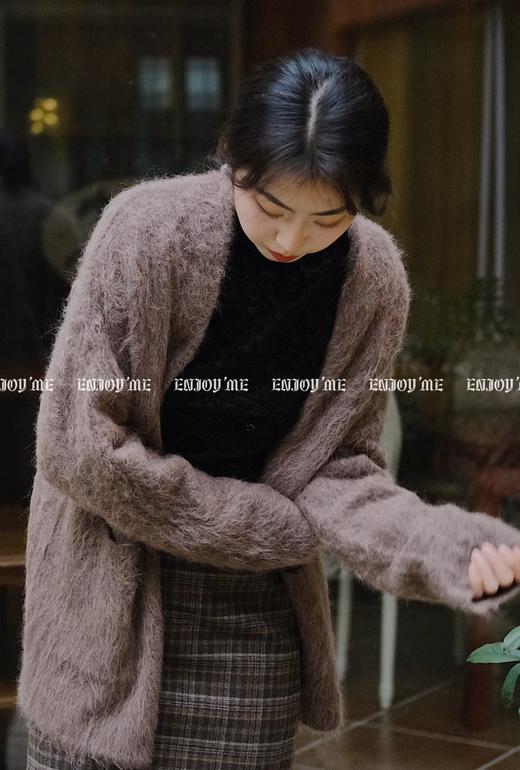 【门店同款】ENJOY冬季双口袋中款针织开衫 155016251 商品图0