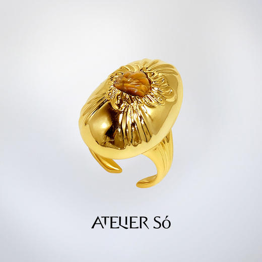 ATELIERSÓ x deepmoss 24SS 合作系列-蛋型戒指 商品图0