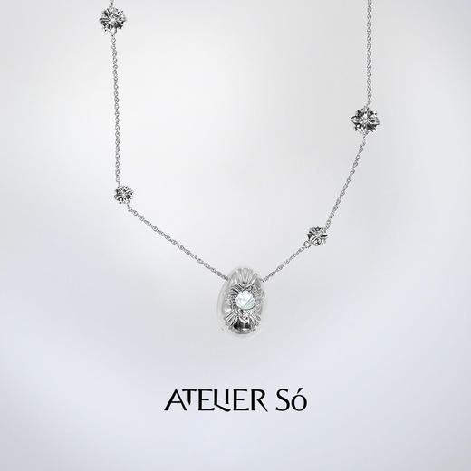 ATELIERSÓ x deepmoss 24SS 合作系列-蛋型古典项链 商品图3