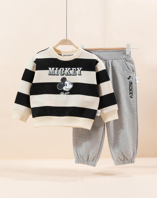 迪士尼春秋季男童卫衣套装中大童上衣裤子童装卡通运动休闲套装ZD3CT015
 商品图4