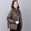 羽绒服女短款轻薄立领中年妈妈洋气冬季小个子香风加厚白鸭绒外套 商品缩略图0