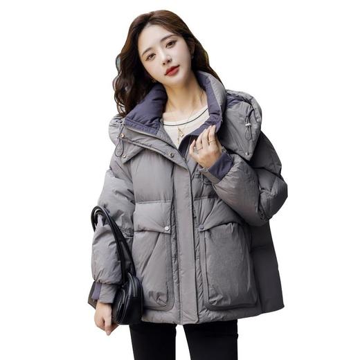 羽绒服2023新款女冬欧货小个子奢华时尚气质显瘦短款羽绒服棉服 商品图4