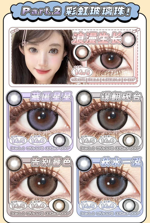 2024新年Guruucon月抛活动；舒适加倍 性价比超高；活动58/副 98/2副 128/3副 178/5副 包邮 商品图1