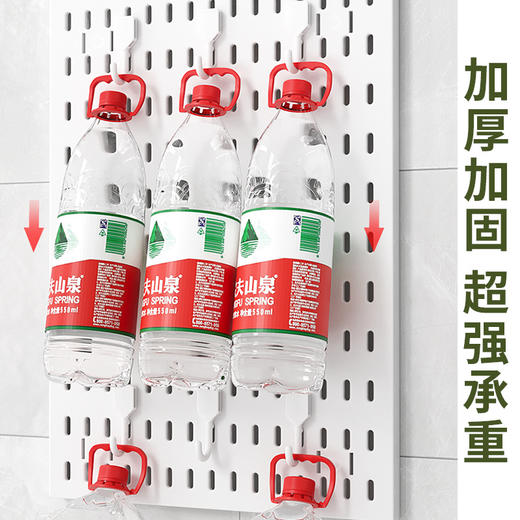 【超大容量！加厚厨房置物架】洞洞板配件免打孔多功能厨房置物架客厅挂钩玄关收纳洞洞板展示架，收纳上墙，更省空间，生活中的复杂轻松收纳。ry 商品图2