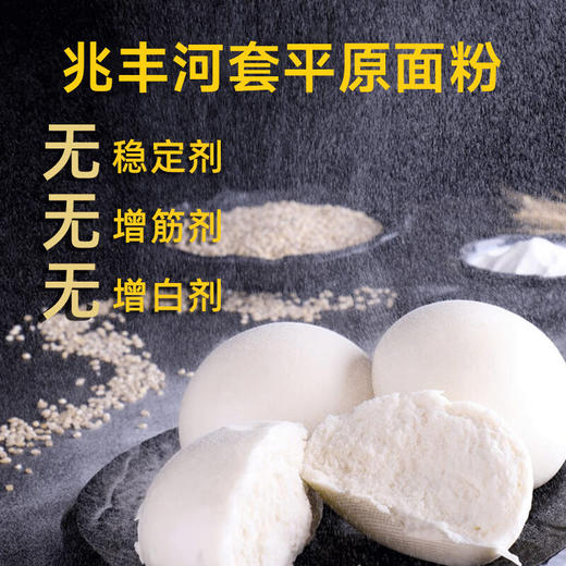 兆丰内蒙河套平原雪花粉麦芯粉无钠包子馒头饺子面条烙饼面粉 雪花粉5kg（商超同款） 商品图3