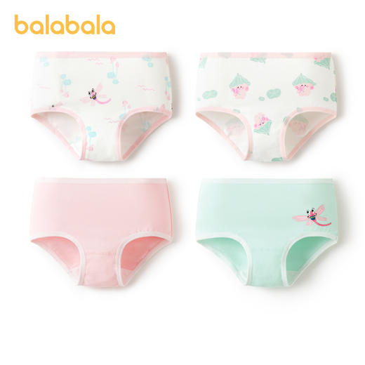 巴拉巴拉女童内裤棉平角儿童三角短裤小童宝宝不夹PP亲肤萌四条装 商品图4