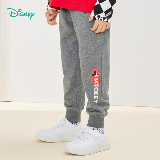 迪士尼童装春秋新品儿童休闲裤男童时尚运动裤子223K1315 商品图1