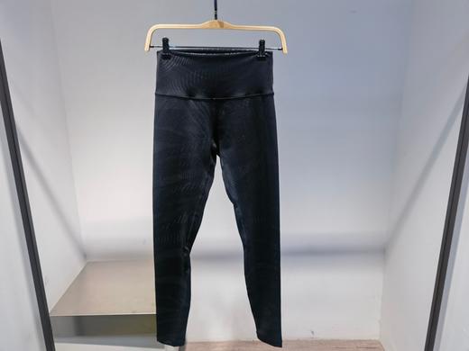 LULU露露款四黑色全长印花款瑜伽裤 商品图3