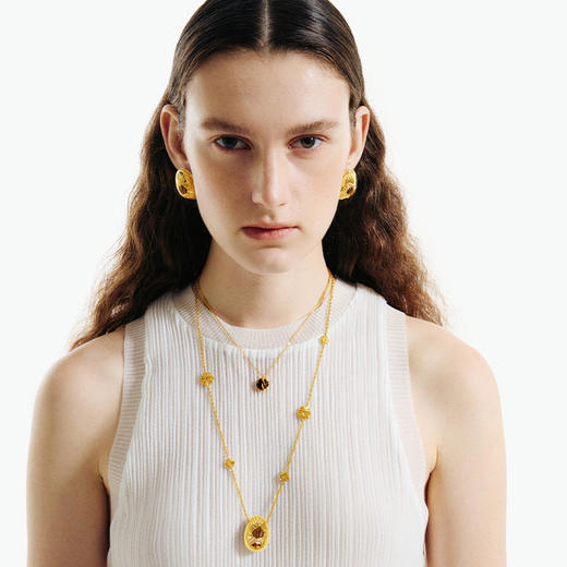 ATELIERSÓ x deepmoss 24SS 合作系列-蛋型古典项链 商品图2