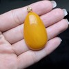 18K蜜蜡水滴吊坠约48*26mm赠链 商品缩略图0