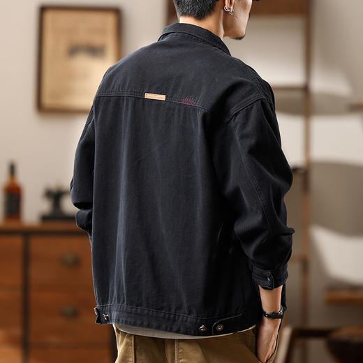 【Q】【新款DYG】大依优型大码牛仔外套新款牛仔衣青年百搭上衣潮款加肥加大胖子 商品图3