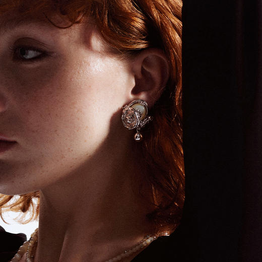 ATELIERSÓ x deepmoss 23AW 合作系列-贝母密语拼接耳环 商品图2