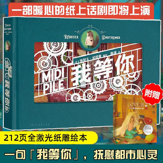 【我等你】绘本纸雕书 一本抚慰都市心灵的暖心童话书籍 海贝卡·朵特梅著绘本 商品图6