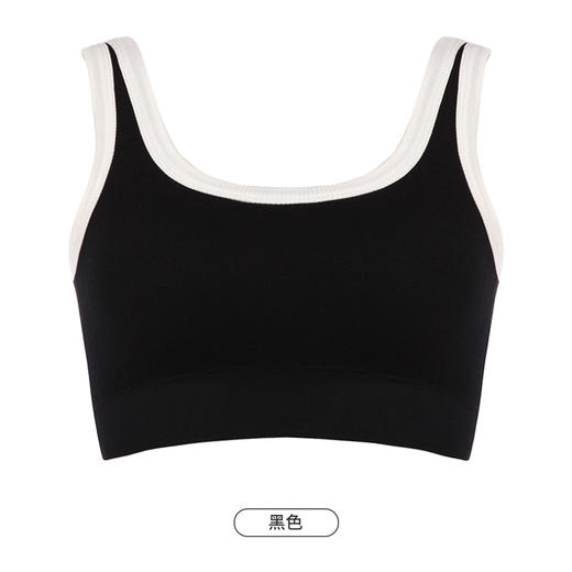 都市丽人抹胸女无缝面料背心无尺码固定杯垫短抹胸无钢圈无排扣LV41B3 商品图11