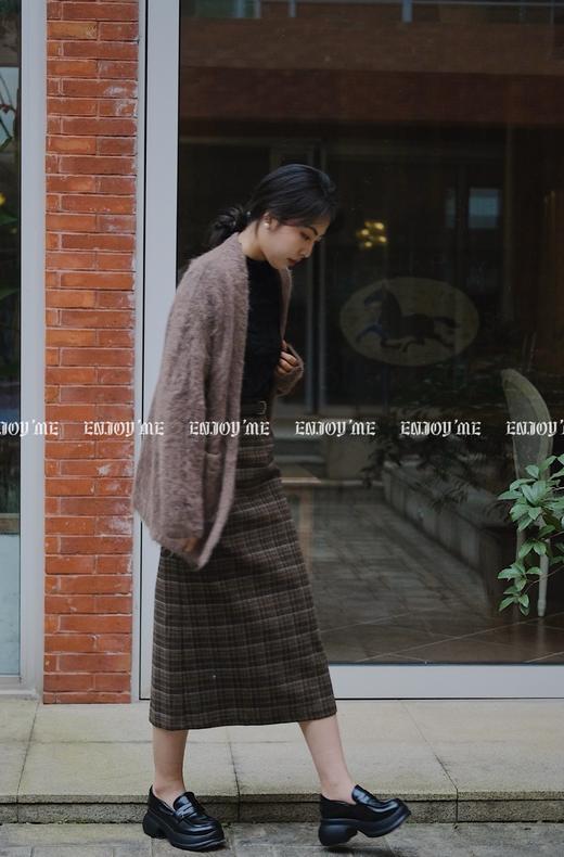 【门店同款】ENJOY冬季双口袋中款针织开衫 155016251 商品图3