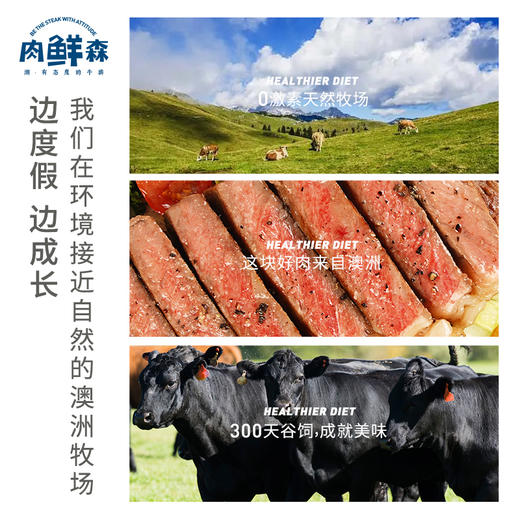 肉鲜森澳洲谷饲西冷牛排150G*4 商品图2