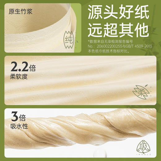 【积分】无染竹纤维4层挂抽悬挂式抽纸320抽 商品图2