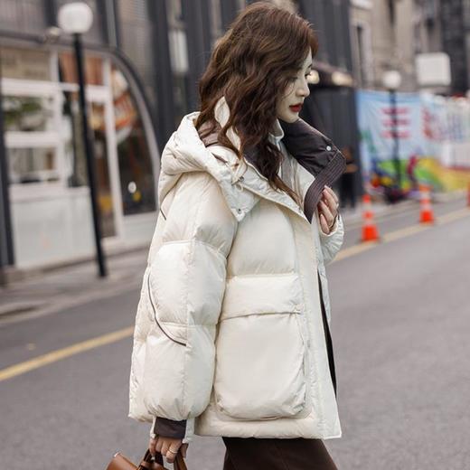 羽绒服2023新款女冬欧货小个子奢华时尚气质显瘦短款羽绒服棉服 商品图2
