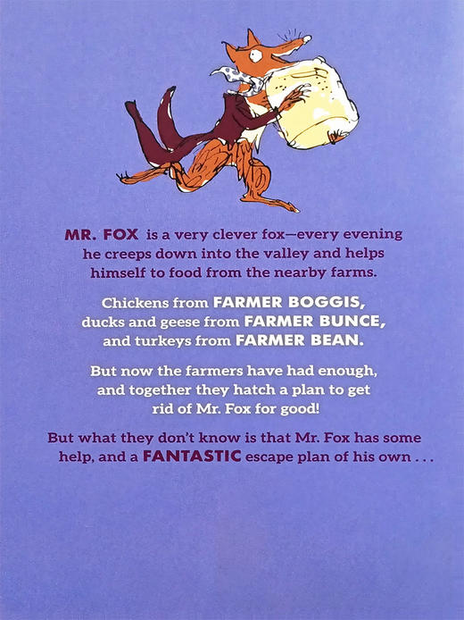 了不起的狐狸爸爸 英文原版小说 Fantastic Mr. Fox 罗尔德达尔 Roald Dahl 儿童文学读物 商品图2