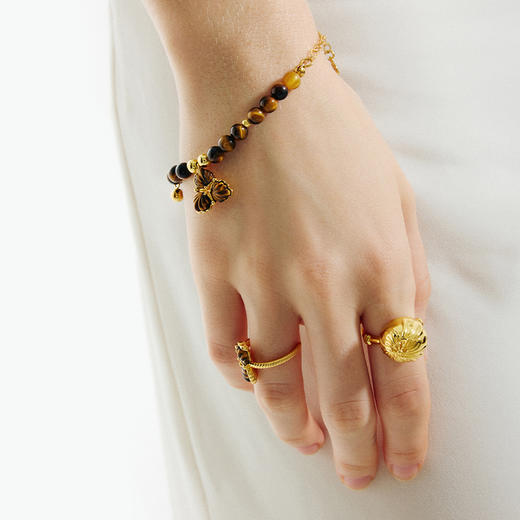 ATELIERSÓ x deepmoss 24SS 合作系列-风铃暗花戒指 商品图2