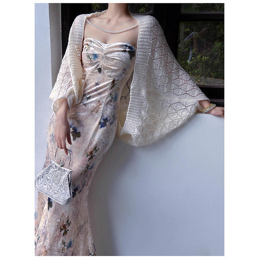 裁缝学苑AX170新中式复古珍珠设计旗袍裙子收腰鱼尾连衣裙纸样女装样板 商品图5