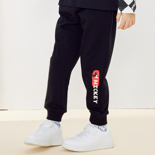 迪士尼童装春秋新品儿童休闲裤男童时尚运动裤子223K1315 商品图4