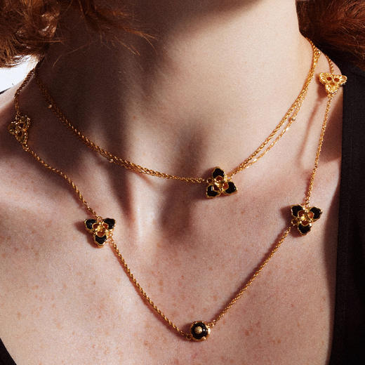 ATELIERSÓ x deepmoss 23AW 合作系列-三花双层项链 商品图6