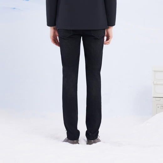 半身缘男裤 冬季商务绅士棉完美细节牛仔长裤244101B10103078 商品图2