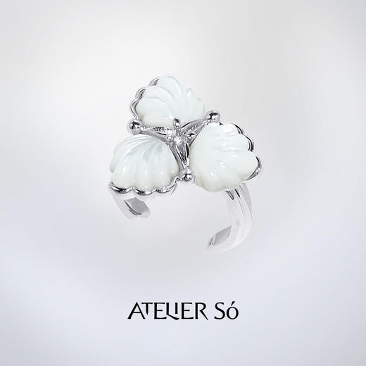 ATELIERSÓ x deepmoss 24SS 合作系列-三花戒指 商品图7