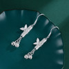 子佩集S990银【筛风弄月】耳环【MXEH011】花丝竹节竹叶2401 商品缩略图4