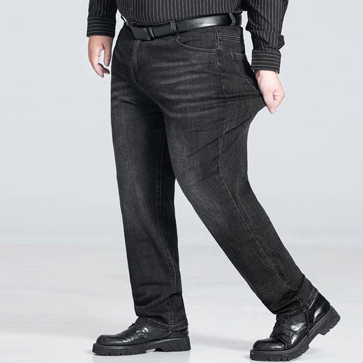 【特大码】【新款DSZ】大依优型大码牛仔裤直筒长裤男舒适弹力休闲商务简约百搭加肥加大男装 商品图1
