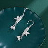 子佩集S990银【筛风弄月】耳环【MXEH011】花丝竹节竹叶2401 商品缩略图5