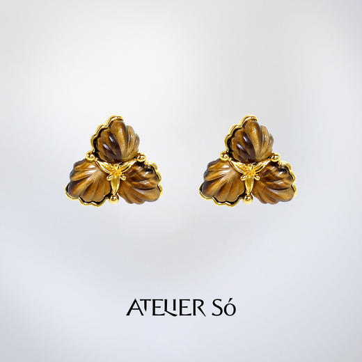 ATELIERSÓ x deepmoss 24SS 合作系列-三花耳钉 商品图0