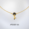 ATELIERSÓ x deepmoss 23AW 合作系列-迷你贝壳钥匙项链（金） 商品缩略图0