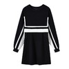 春季【黑白拼接撞色 连衣裙女】设计感 收腰显瘦 假两件卫衣裙子 商品缩略图4