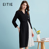 EITIE爱特爱气质通勤OL收腰百褶拼接时尚西装连衣裙春季新款A2407329 商品缩略图0