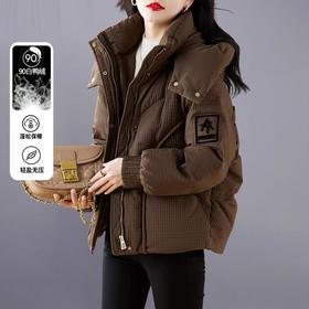短款羽绒服女冬季2023新款小个子香风洋气时尚加厚保暖美拉德外套