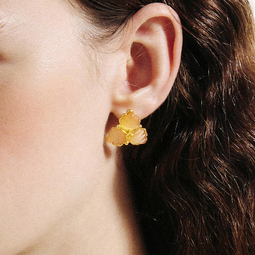 ATELIERSÓ x deepmoss 24SS 合作系列-三花耳钉 商品图5