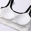 都市丽人抹胸女无缝面料背心无尺码固定杯垫短抹胸无钢圈无排扣LV41B3 商品缩略图8