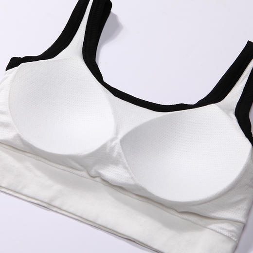 都市丽人抹胸女无缝面料背心无尺码固定杯垫短抹胸无钢圈无排扣LV41B3 商品图8