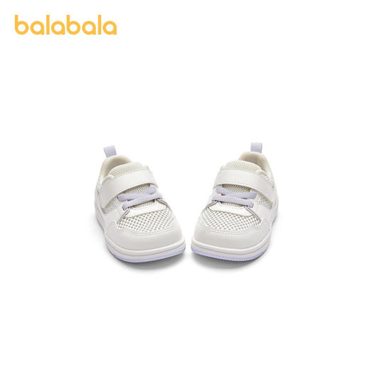 巴拉巴拉宝宝学步鞋儿童板鞋小白鞋婴儿男宝女宝2024夏简约透气鞋 商品图4