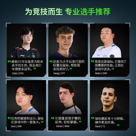 Razer雷蛇炼狱蝰蛇V3 Pro专业版+HyperPolling 无线8K接收器鼠标套装【雷蛇官方直营，3年有限质保】 商品图3